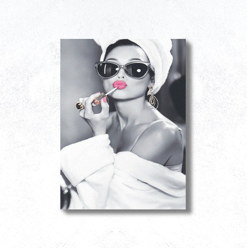 Audrey Hepburn con Lipstick