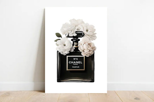 Chanel Perfume con Flores
